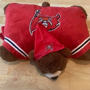Red Buccaneers Pillow Bear Pet